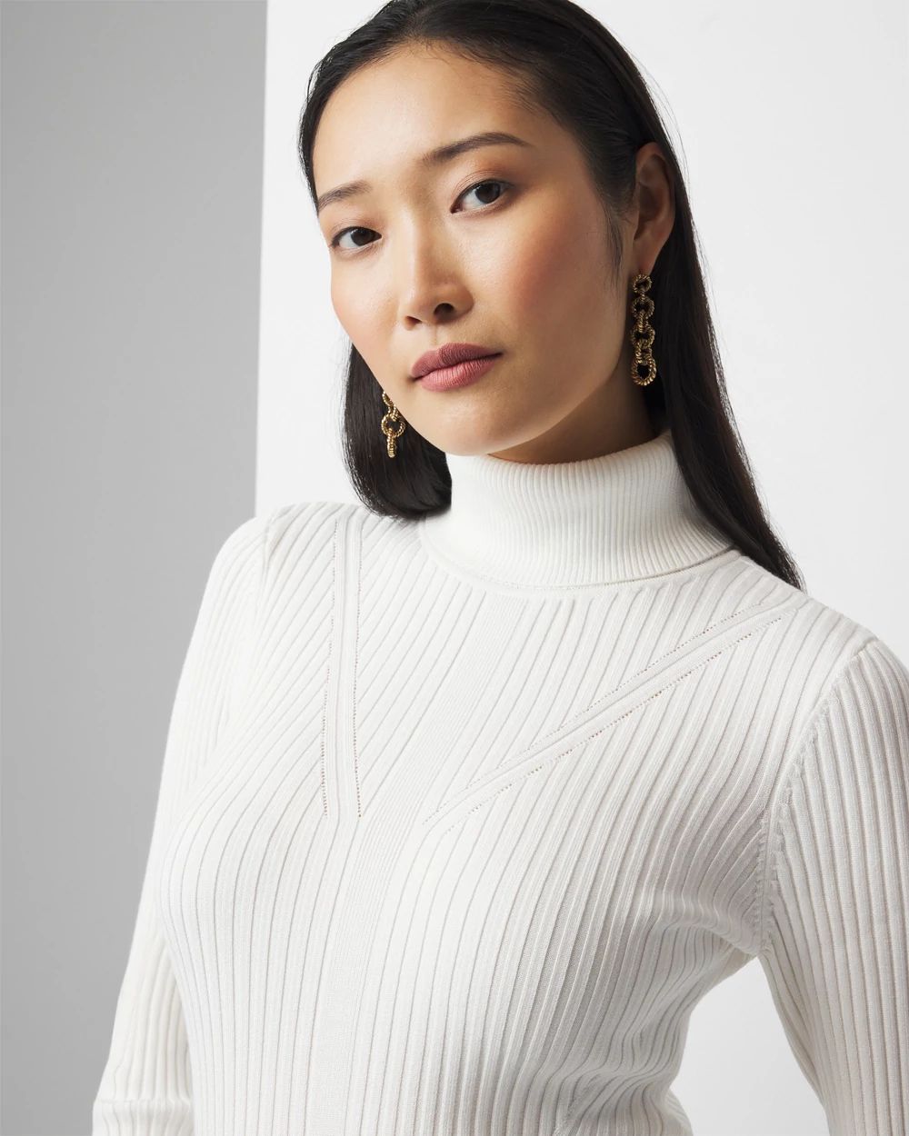 Ribbed Turtleneck Sweater | White House Black Market